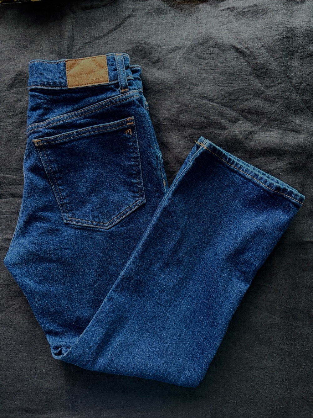 Madewell 90’s Straight Petite 28 Dark Wash Jeans